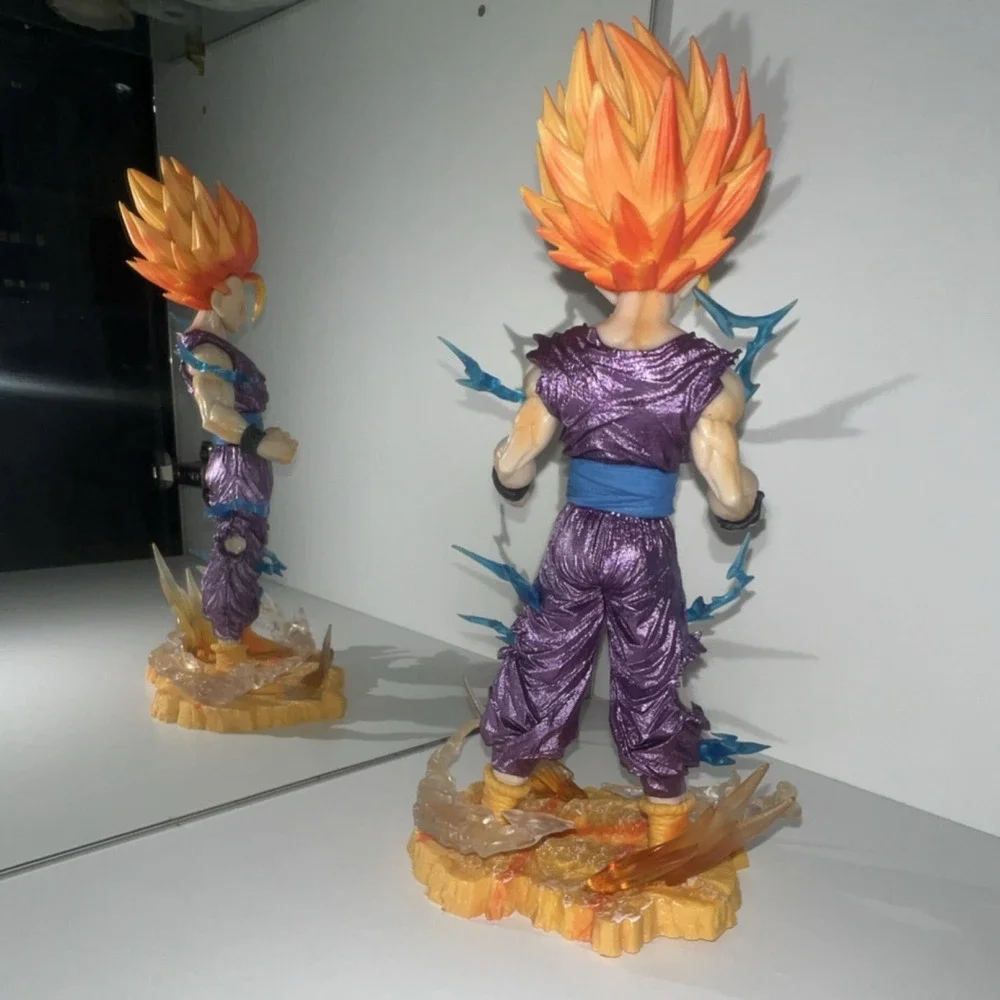 13N13-1/ Dragon Ball Z Gohan‎ Anime Figure Statue Purple Outfit Red Hair